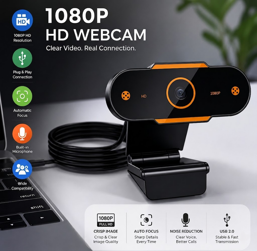 Camvora 1080P HD Webcam